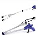 TBBSC Foldable Pick Up Reaching Claw-Reacher Grabber Suction Cup Grip 32" Heavy Duty Mobility Aid Pick Up Tool-Blue