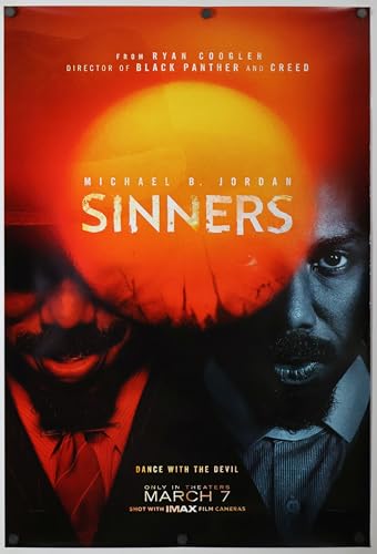SINNERS MOVIE POSTER 2 Sided ORIGINAL 27x40 Michael B Jordan Style A 2025 -  Studio