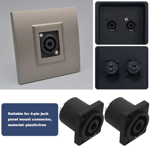 10 conectores Speakon hembra 4 pines para audio miniatura 3