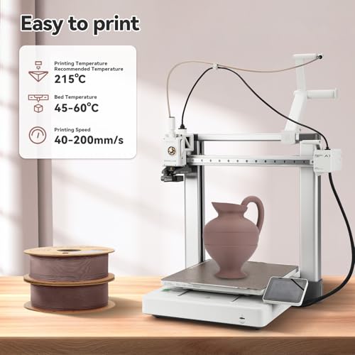 Image of 3DHoJor Matte PLA Filament 1.75mm, Upgrade 1kg*2 Bundle Cardboard Spool PLA Filament 1.75 PLA 3D Printing Filament, Print with Most 3D Printers Using 3D Filament-Brown