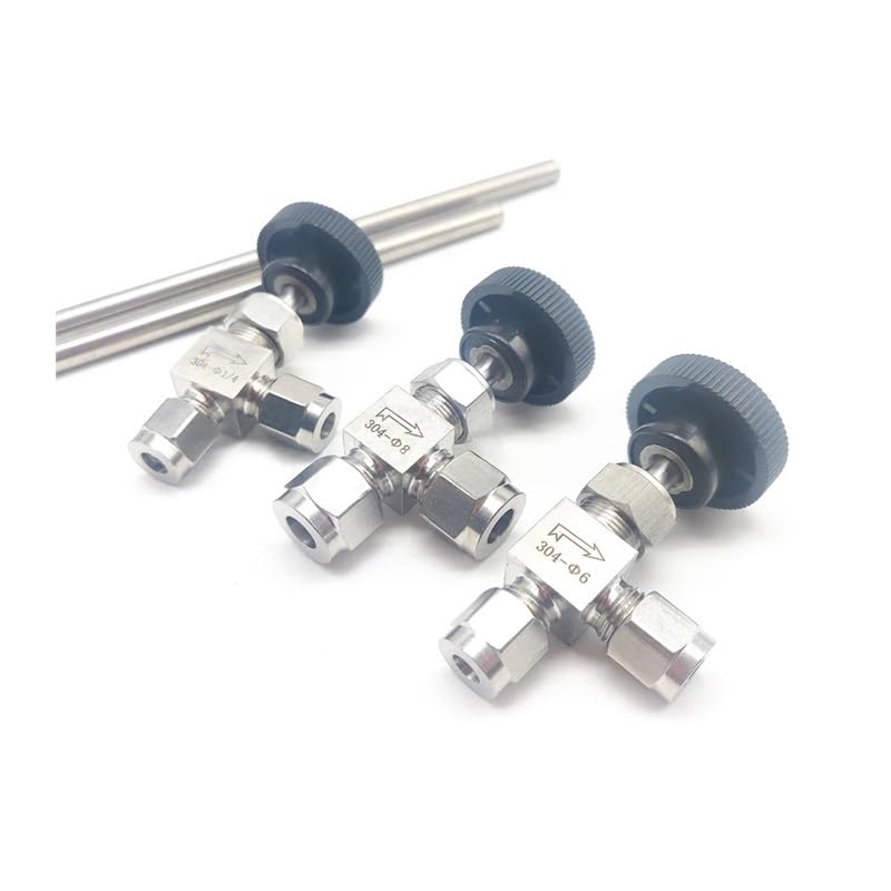 Vanne à aiguille 1/4 d'angle en inox 304 contre les chutes de pression de fluide