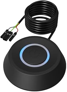 デスクトップコンピュータの電源スイッチ、外部リモートスタート PC マザーボードの電源オンオフスイッチ PC 電源スイッチ SW 外部ボタン (1.8m