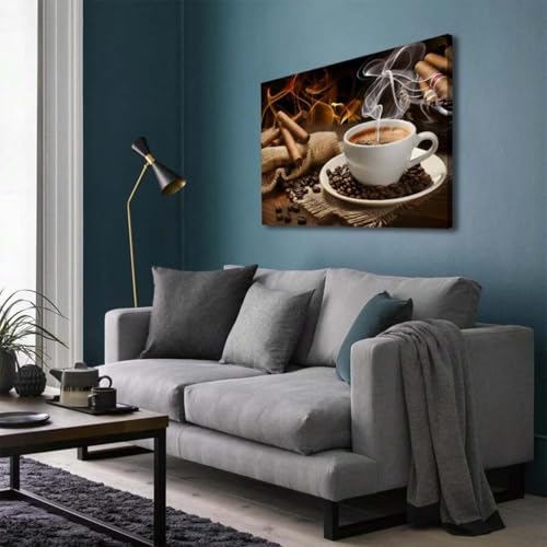 Décoration murale cuisine toile café pour raviver un mur vide - 2