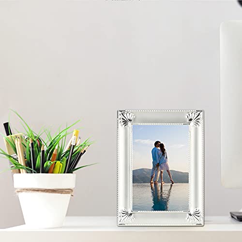 Bowenturbo Metal Picture Frame Silver Plated (5X7) #TOP5