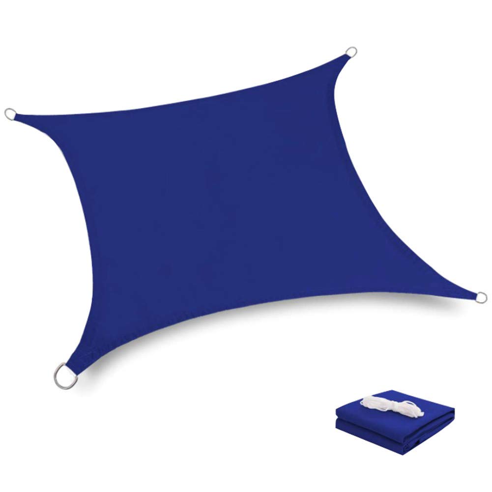 HotYou Anti-UV Sun Shade Sail Outdoor Patio Party Sunscreen Canopy Sunsail ,Rectangle,Blue,3 * 5 M