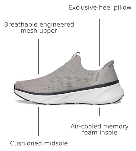 Skechers Skechers Men's Edgeride Commissioner Hands Free Slip-in Sneaker,Taupe,12
