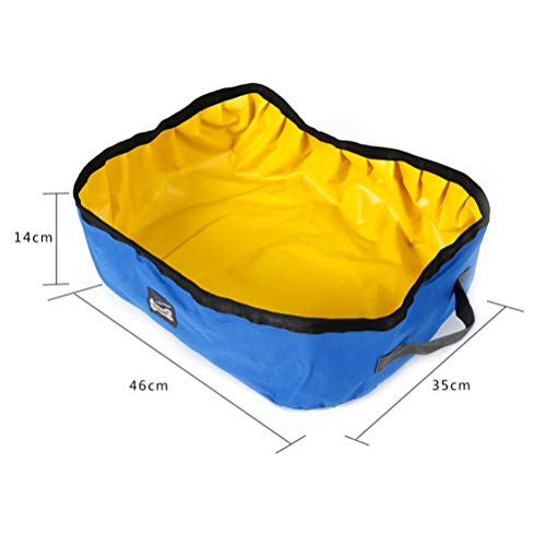 Balacoo – Caixa de areia dobrável portátil para transporte ao ar livre (azul)