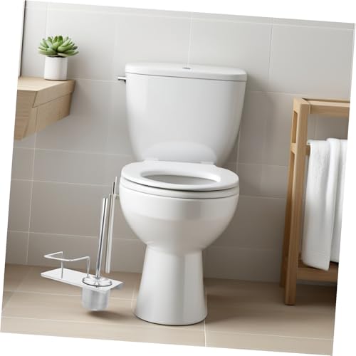 Brosse WC et étagère intégrée acier pour optimiser les petits WC - 7