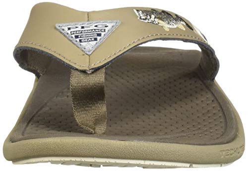 Columbia Men's Fish Flip Pfg, Mud/Fawn, 14 #TOP1