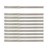 10 punte per trapano per vetro, per vetro, giada, ambra, piastrelle, porcellana, pietra vetrificata, con gambo da 2,35 mm e teste da 0,8 mm a 2,5 mm (10 pezzi da 2,5 mm)