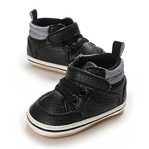 Image of E-FAK Baby Shoes Boys Girls Infant Sneakers Non-Slip Rubber Sole Toddler Crib First Walker Shoes