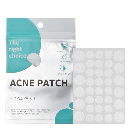The Right choice Acne Pimple Patches (36 Count) In Two Sizes | Acne Spot Cover Patches with Salicylic Acid, Tea Tree & Niacinamide – Fast Healing, Invisible & Gentle