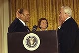 HISTORY GALORE 24x36 Gallery Poster, with Betty Ford Between Them, Chief Justice Burger Swears in President Gerald Ford Following The Resignation of Richard Nixon on August 9, 1974