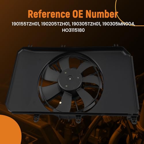 Image of maXpeedingrods Radiator and Condenser Fan Assembly w /Brushless Motor for Honda CR-V 2020 2021 2022 2.0L, HO3115180 190155TZH01 190205TZH01