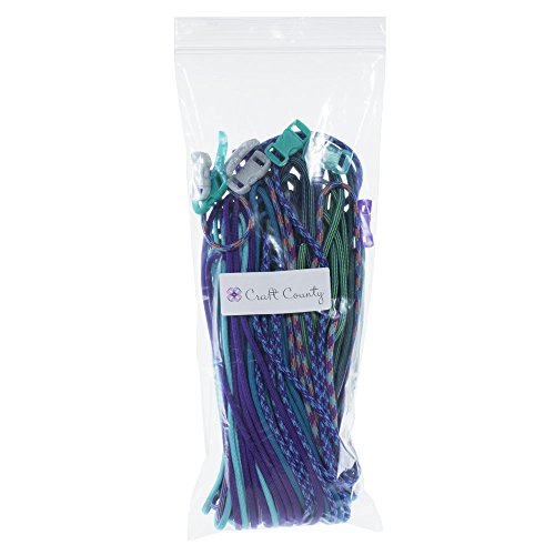 Craft County Kits DIY para artesanato de paracord 550 para crianças – 30 metros de corda de paracord