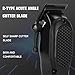 nutcore Men's Hair Clippers for Professional Hair Trimmer Cordless Rechargeable Powerful Beard Trimmer Hair Cutting Grooming Tool