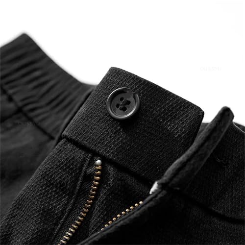 Men's Spring Jeans Loose Straight Elastic Waist Casual Denim Pants Trousers Comfortable Large Size3