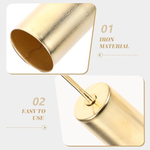 Dearmamy 655205XJFSKT08U15Z 5Pcs Christmas Taper Candle Holder Candlestick Liners Inserts Cup Advent Wreaths Candle Stand With Spike thumb #5