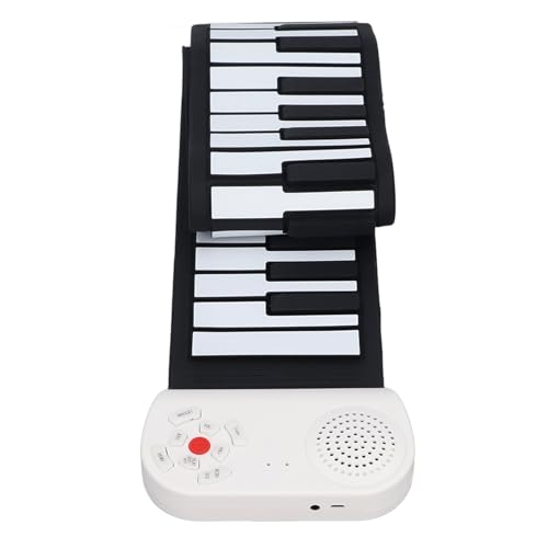 49 Key Roll Up Piano, USB Charging Foldable Electric Piano Keyboard Roll Up Educational for Kids Beginners Learning