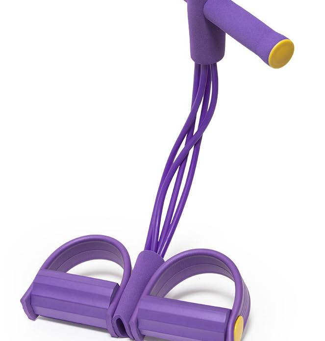 Tension Rope, Pedal Ankle Puller, Exercise Equipment (Purple)