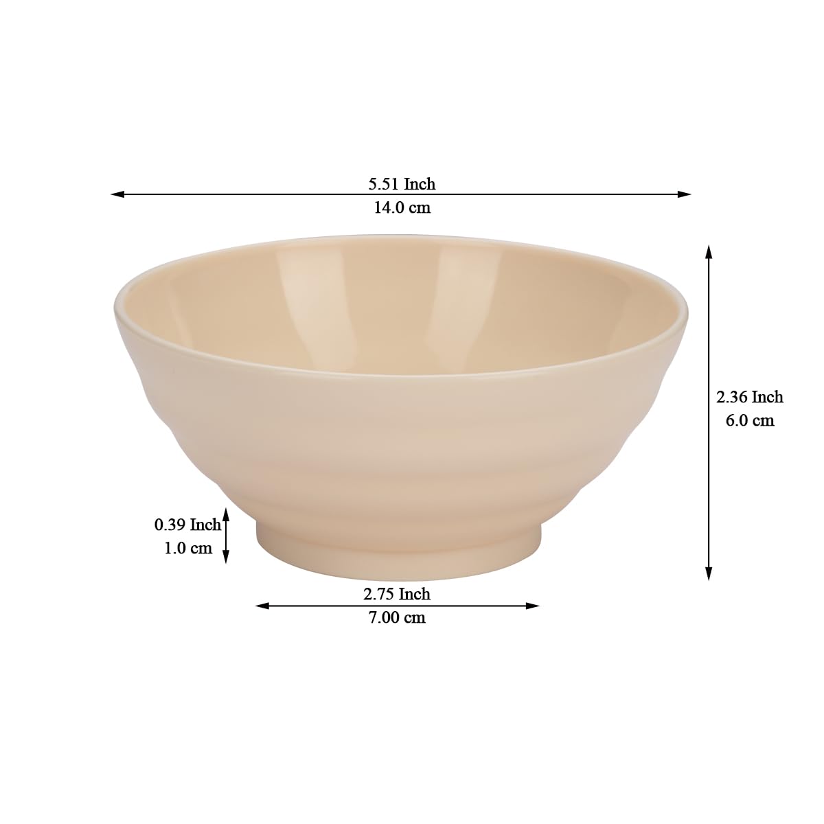 DURALEX Amber Bowls 510cc Set of 6 2004D F06 (5422)