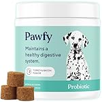 Pawfy Probiotics for Dogs | Supports Digestive Health, Diarrhea for Small and Large Dogs | Improves Gut Health | Anti Yeast Supplements | Promotes Skin Health and Seasonal Allergies Support - 30 Chews