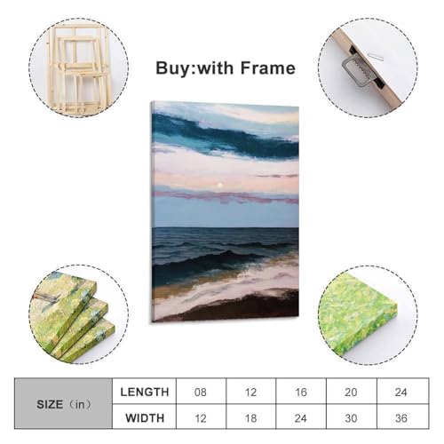 Tableau 3D ocean POLIUAWS cadre de qualite pour salon chic