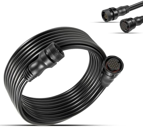 Bzumperyz 010-12855-00 10-Feet 21-pin Panoptix LiveScope Transducer Extension Cable for Garmin GLS 10 Sonar Module, Panoptix LiveScope™ System, LVS32/ LVS32-TH/LVS34 Transducer, LiveScope XR/XR LVS62