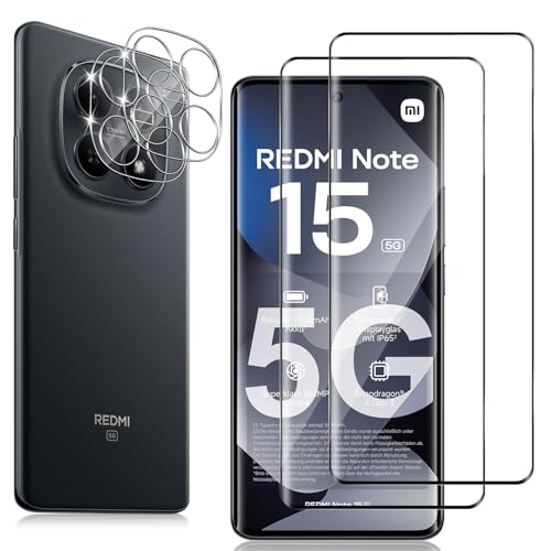 Locofun Pellicola Vetro Temperato per Xiaomi Redmi Note 15 5G