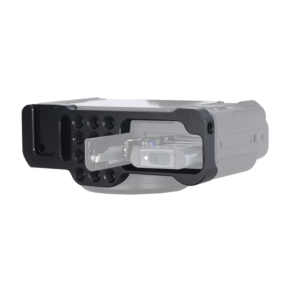 NICEYRIG Staffa A L Per Fotocamera Sony ZV1-M2 E ZV1-M2II – Piastra Arca Swiss, Fori 1/4-20, Impugnatura Ergonomica, Nero