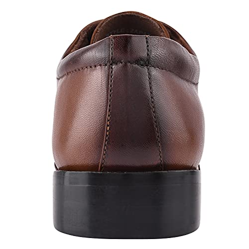 Image of LIBERTYZENO Mens Animal Print & Plain Genuine Leather Adults Lace Up Oxford Dress Shoes for Easter Gift