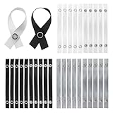 xlwen 30 Stück Nähfrei-Aufhänger für Textilien,150 x 12 mm Nähfrei-Aufhänger für Frottee,Polyester Handtuchaufhänger für Lappen,Geschirrhandtuch,Dekoartikel, Bad Handtuch,Sabberhandtücher,Camping