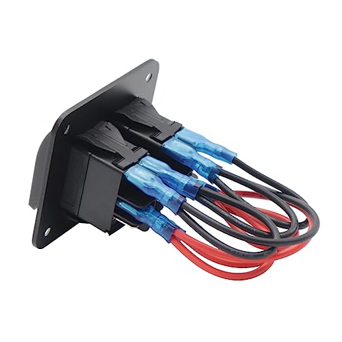 Cabilock 1 Set Switch Panel Position Control for Rv Boat Auto Durable Easy Install Includes Screws Labels Versatile Use for Multiple Vehicles