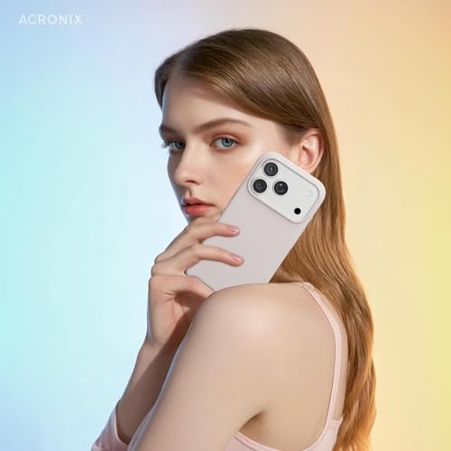 Image of Silicone Case for iPhone 17 Pro Max 6.9-Inch, Silky-Soft Touch Full-Body Protective Phone Case, Shockproof Back Cover for iPhone 17 Pro Max (Stone)