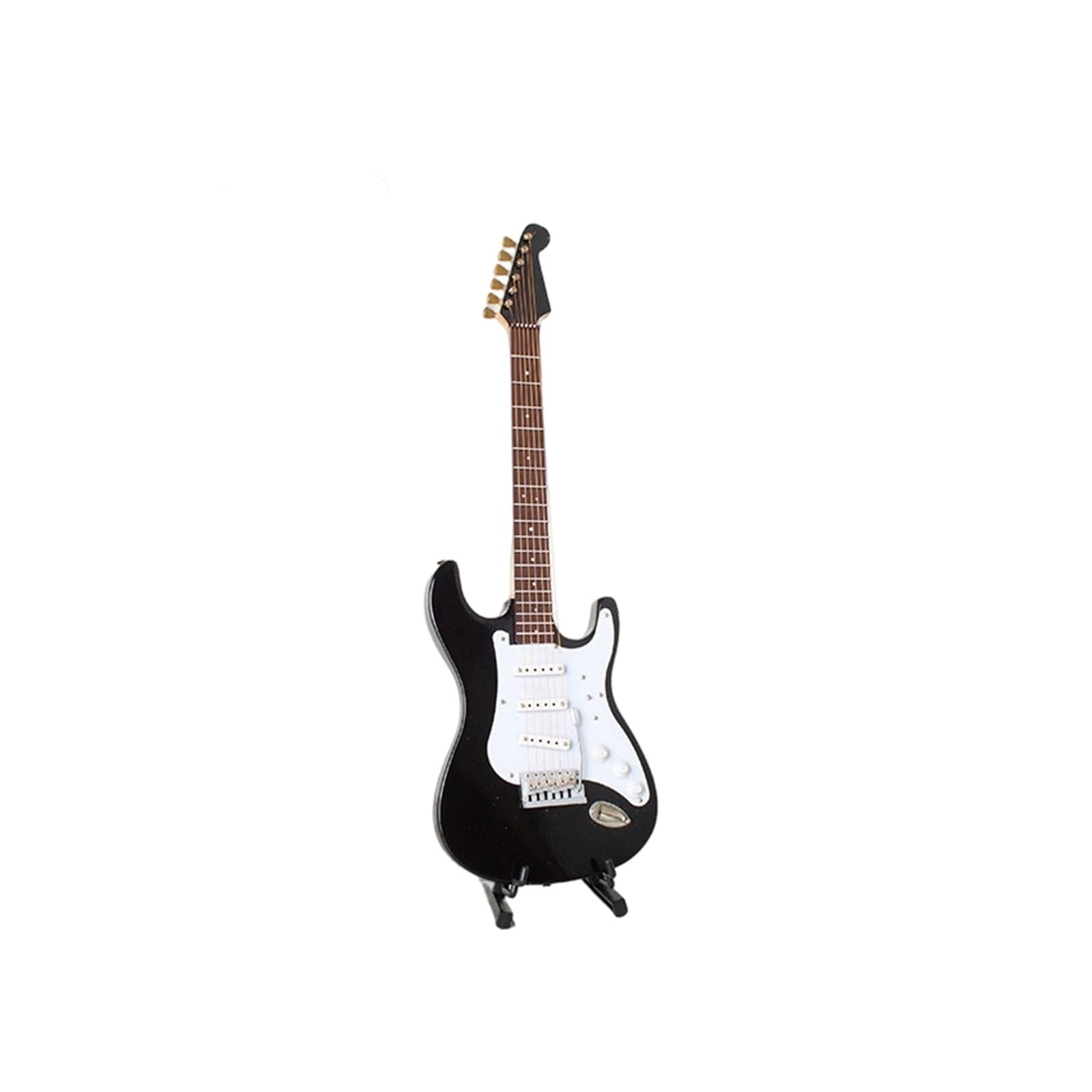 ZXFJYUIP Colorful Electric Guitar Model Miniature Musical Instrument Ornament With Shoulder Strap(1,24CM)