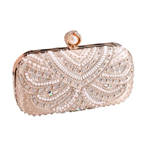 Chaîne de soirée et sac à main à bandoulière en strass élégants