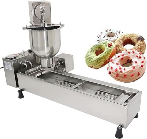 RJYYYDS Automatic Donut Making Machine, 7L Hopper Donut Maker, Easily Control Oil Temperature and Frying Time, Greatly Saving Your Time and Energy