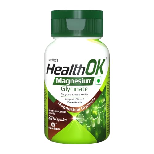 Image of Mankind's Health OK Magnesium Glycinate Supplements | Supports Muscle & Nerve Health | High Absorption | 30 Tablets