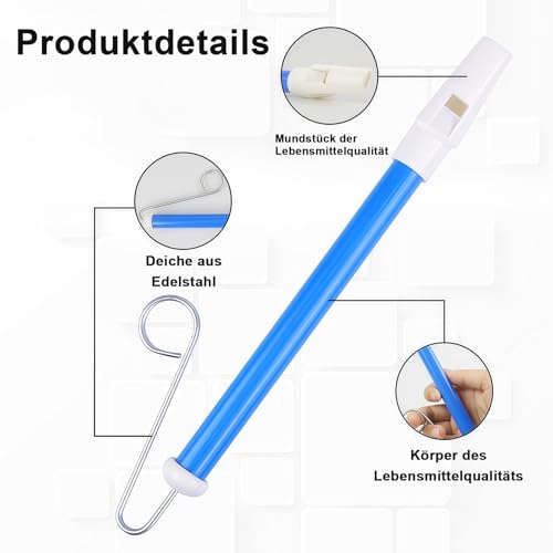 2 Stück Slide Whistle, Kazoo Instrument, Metallgleitflöte mit Edelstahl-Gleitstangen, Kunststoff lotusflöte für Kinder, Professionelles Musikinstrument für Anfänger