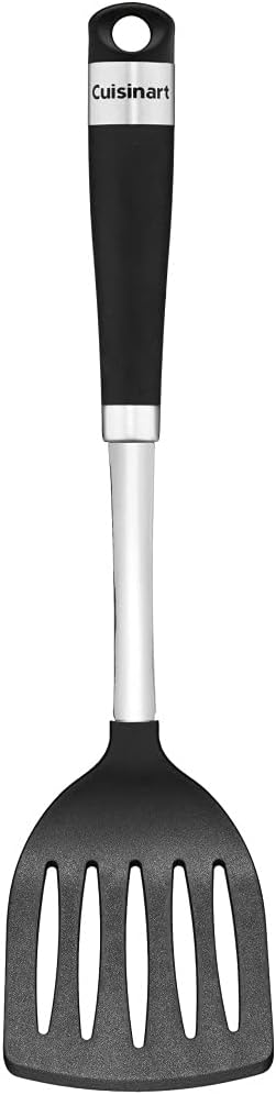 Cuisinart CTG-04-LT Barrell Handle Nylon, Slotted Turner, Silver/Black