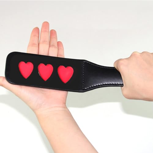 Image of DFsucces Faux Leather Slut Spanking Paddle for Sex Play,12.5inch Sex Paddle,Leather Spanking Paddle for Sex Play,Sex Paddle Role Play (A9)