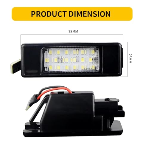 Luz de matrícula Nissan Note y Pathfinder R51 para solucionar fallos en la inspección técnica 5