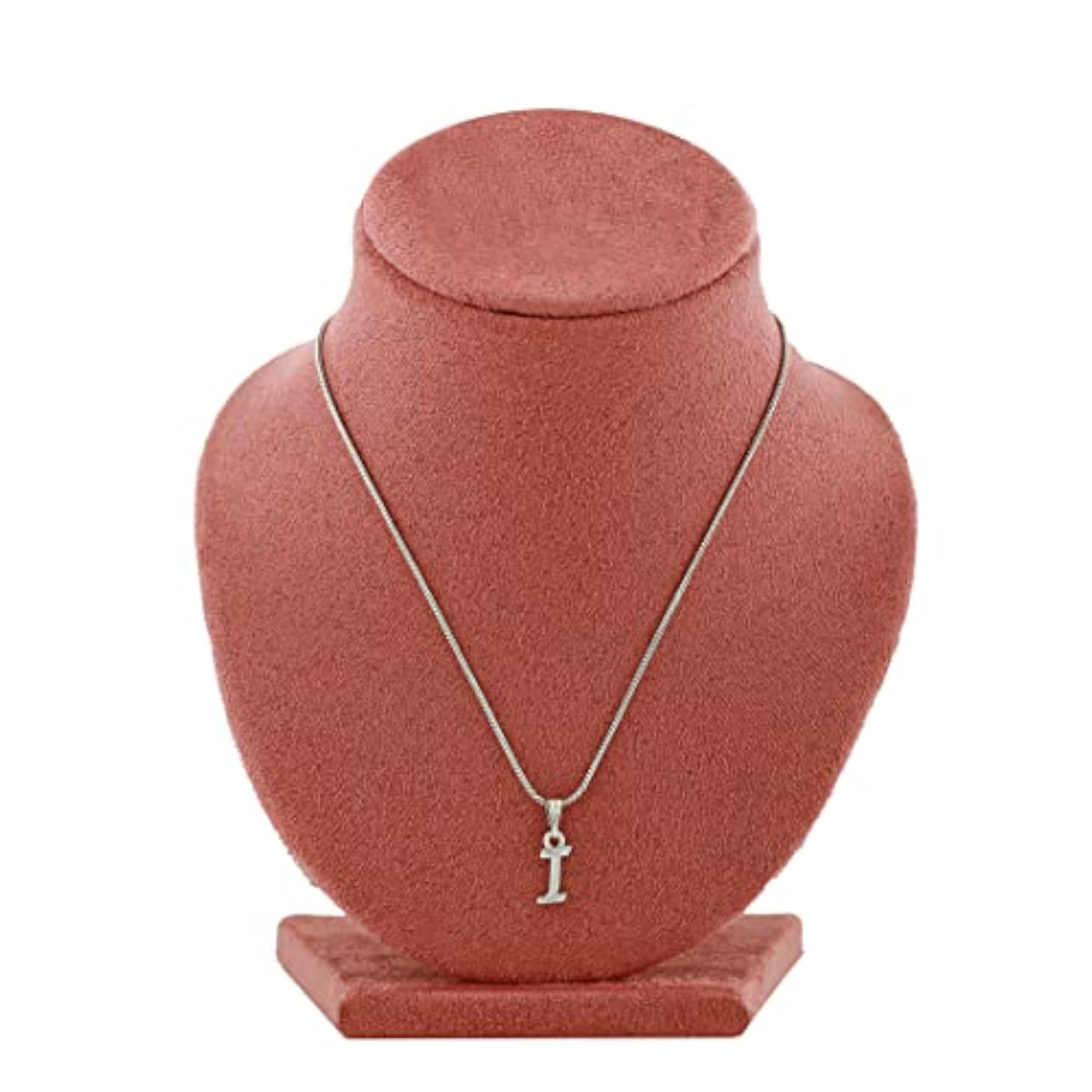 Initial Letter Rhodium Plated Pendant/Charm - A & Z