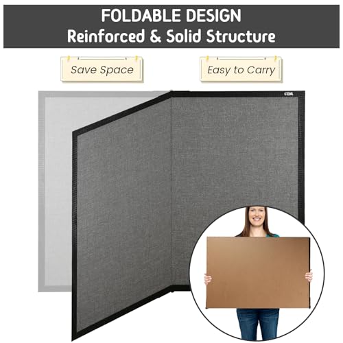 Gideal Large Cork Board for Walls, 48" x 36" Foldable Pin Bulletin Board by gideal - Used condition - Image 3