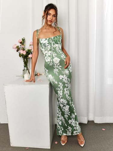 Parthea Women's Summer Floral Bodycon Backless Maxi Dress Sexy Lounge Slip Long Formal Party Evening Elegant Dress2