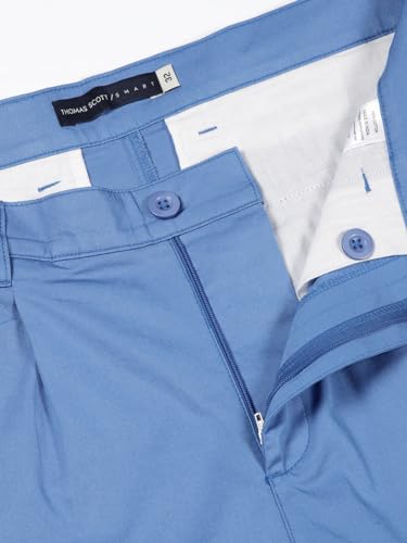 Image of Thomas Scott Men's | Solid | Mid Rise | Light Weight | 100% Cotton | Casual | Chino | Shorts for Men