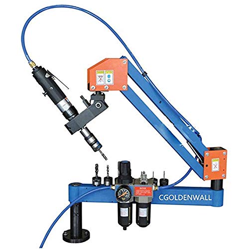 CGOLDENWALL M3-M16 Automatic Pneumatic Tapping Machine Air Tapper Tool With Working Reach 1000MM (JIS CHUCKS)