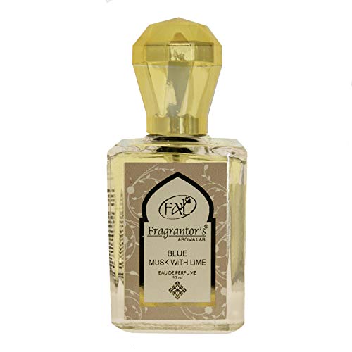 Image of Fragrantor's Eau De Perfume Spray For Unisex (Blue) 50ml - Musk With Lime