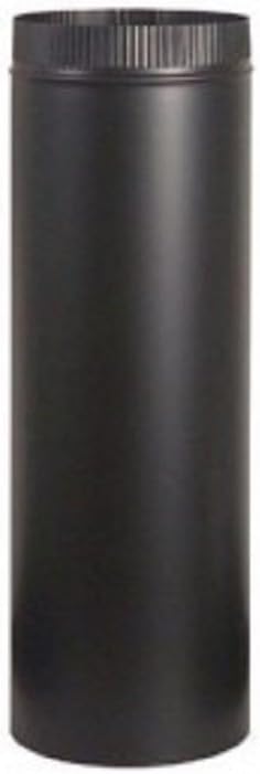 Imperial Manufacturing Stove Pipe 4 " Dia. X 24 " Black 24 Ga Steel