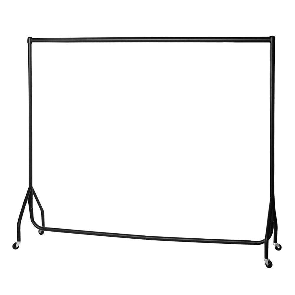 Display Guru Heavy Duty Clothes Rail Garment Rail,Choice of Adjustable Centre Bar, Extension poles Choice 12" 18" 24" (4FT RAIL +CENTRE BAR + 24 INCHES EXTENSION)